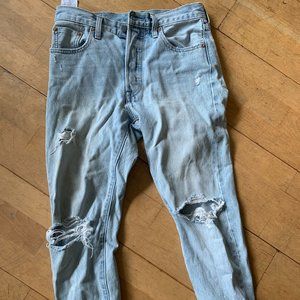 Levi's 501 high waisted boyfriend jeans